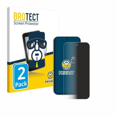 2x Blickschutz Folie für Google Pixel 9 / 9 Pro / 10 / 10 Pro Displayschutz 