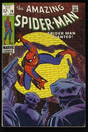 Amazing Spider-Man #70 VG+ 4.5 1st Vanessa Fisk Cameo! Stan Lee Script!