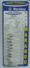 Blakemore 1001-01 Marabou Road Runner 1/32 oz All White Card of 12
