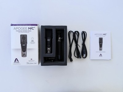 Apogee MiC+ USB iOS Microphone Kit with Tripod Cables - EXCELLENT