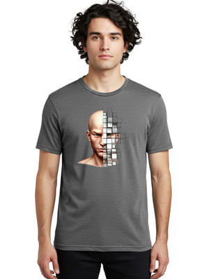 Disintegrating-Man Mens Graphic Tee, 100% Cotton, Casual Summer Wear