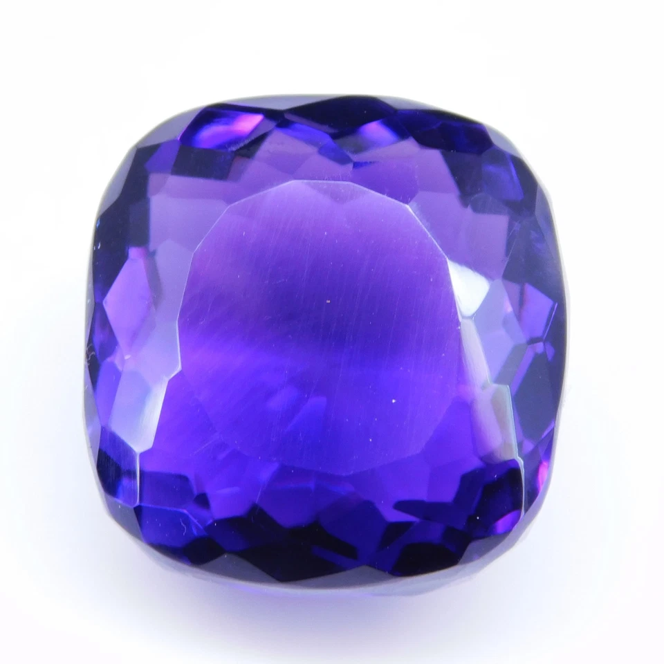 Impresionante piedra preciosa cojín natural violeta azul amatista sin tratar 48,25 quilates Foto 2 de 4
