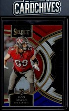 Cody Mauch 2023 Panini Select #133 Red and Blue Prizms Die Cuts Rookie RC