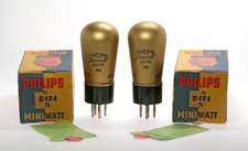 Pair E424N (REN904) Röhren tubes Philips Miniwatt Triode NOS in Box !