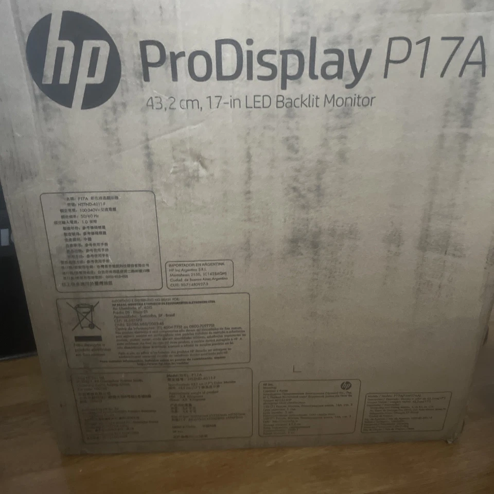 🔥HP PRODISPLAY 17"LED BACKLIGHT MONITOR 1280x1024 (P17A)- NEW IN BOX - Image 2 of 2