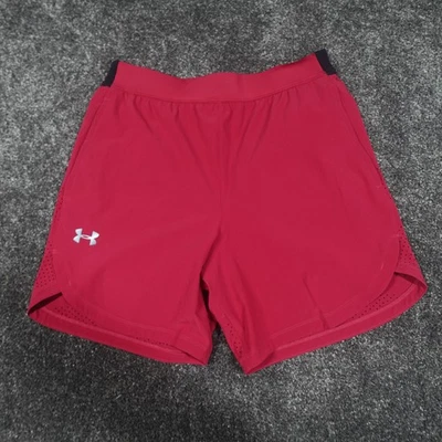 Under Armour Shorts Red Size Large Men's Jogging Running - Image 1 of 4