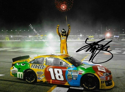 Kyle Busch NASCAR Signed Autograph 5x7 Photo Race Car Driver Champion HD020