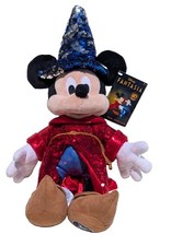 New NWT Disney Store 24'' Large Fantasia Sorcerer Mickey Mouse Stuffed Plush