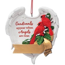 Cardinal Wings Memorial Ornament