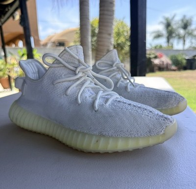 Adidas Yeezy Boost 350 V2 Low Sneakers Size:10 Men Cream Triple White