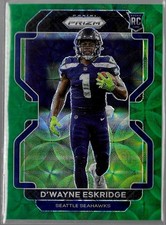 2021 Panini Prizm Dwayne Eskridge RC Green Scope Prizm /75 #349 Seahawks