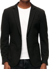Men's Lightweight Knit Sport Coat Casual Two Button Unlined Blazer Jacket