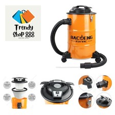 Ash Vacuum Cleaner, 5.3 Gallon Ash Vacuum for Pellet Stoves, Wood Fireplace, ...