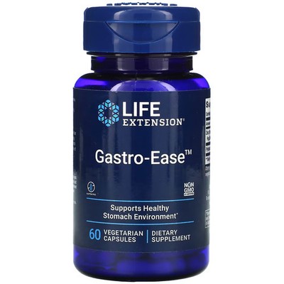 2 X Life Extension, Gastro-Ease, 60 Vegetarian Capsules
