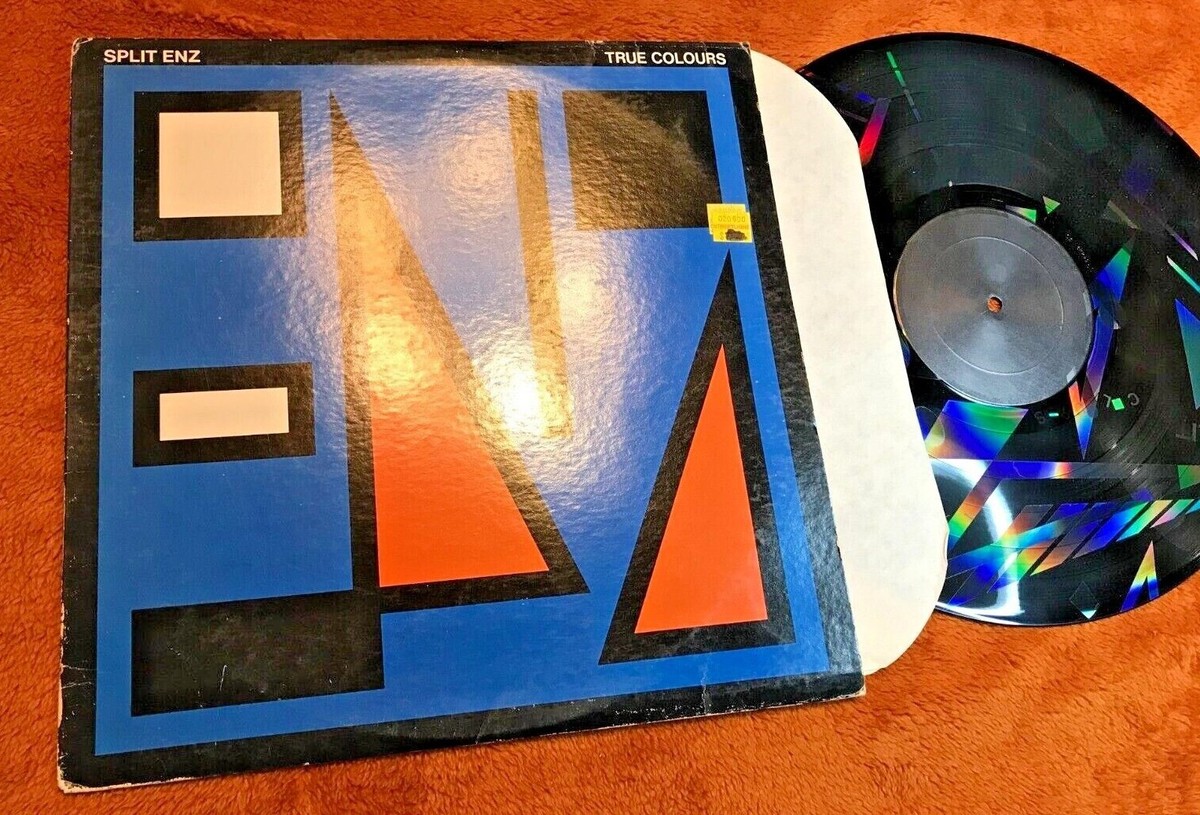split enz true colors laser etched lp colours 1980 a&m orig vinyl