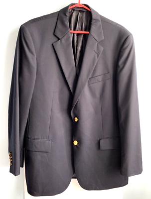 BROOKS BROTHERS 346 Madison Fit Blazer Size 44R Navy Blue