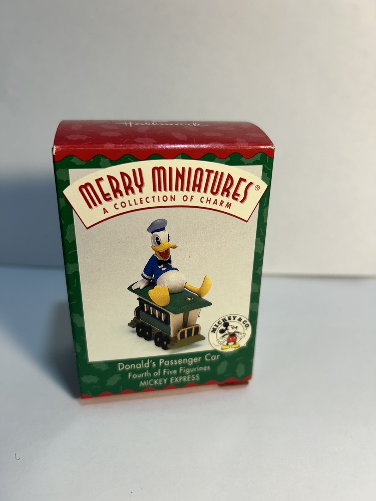 Hallmark Merry Miniatures Mickey Express Donald's Passenger Car Mini 1998