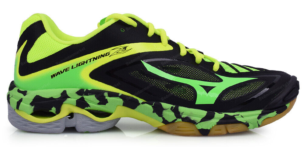 Mizuno Wave Lightning Z3 Unisex Badminton Shoes Indoor Black Yel