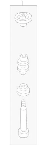 Barra estabilizadora de suspensión genuina GM 1997-2016 Chverolet Pontiac 19417578 Foto 2 de 3