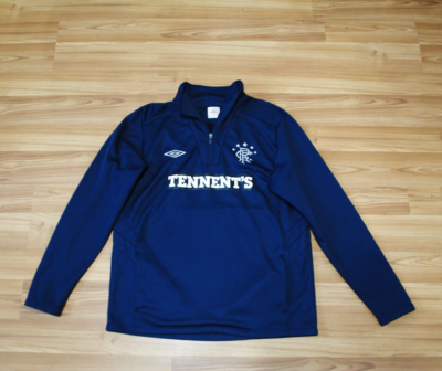 RANGERS FOOTBALL SOCCER UMBRO JACKET TRACK TOP 1/4