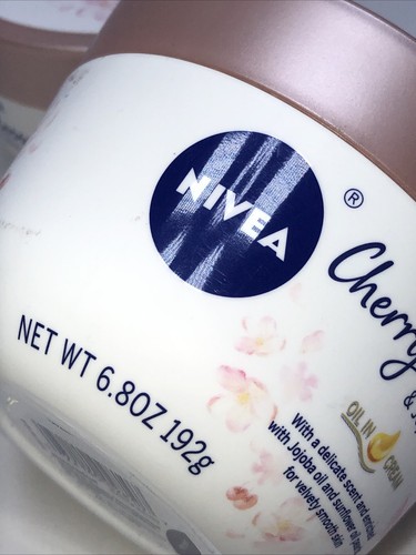 2x Nivea Body Souffle Cherry Blossom & Jojoba Oil In Cream 6.8 oz Best SELLER - Picture 2 of 4