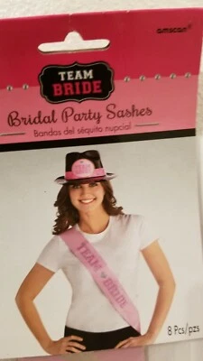 Team Bride Sash. Condition Is New - Photo 1/2