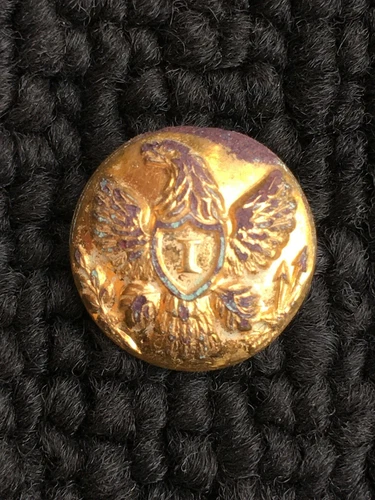 Infantry Officers Cuff Button - Dug in Shenandoah Valley - Gilted