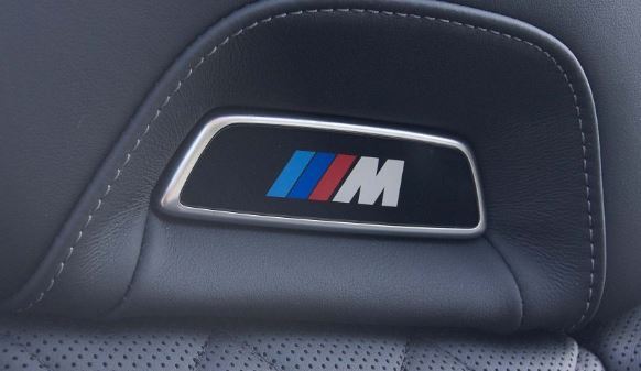 Genuine BMW M Front Seat Backrest Illuminated Emblem Badge NEW 
