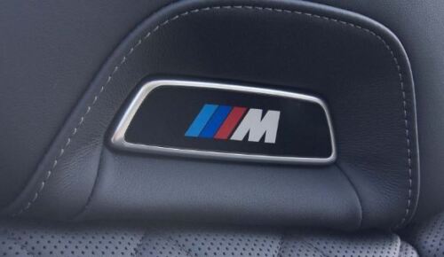 Genuine BMW M Front Seat Backrest Illuminated Emblem Badge NEW 52108745038 - Afbeelding 1 van 1