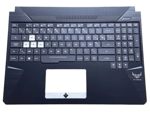 RGB Backlit AZERTY Clavier Belge pour Asus TUF FX505DD FX505DU FX505DT TUF505DT