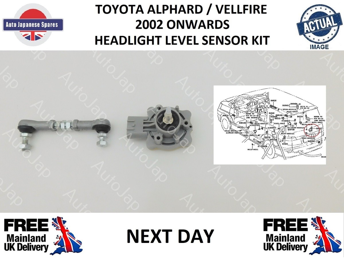 TOYOTA ALPHARD / VELLFIRE 2002 ONWARDS HEADLIGHT LEVEL SENSOR KIT