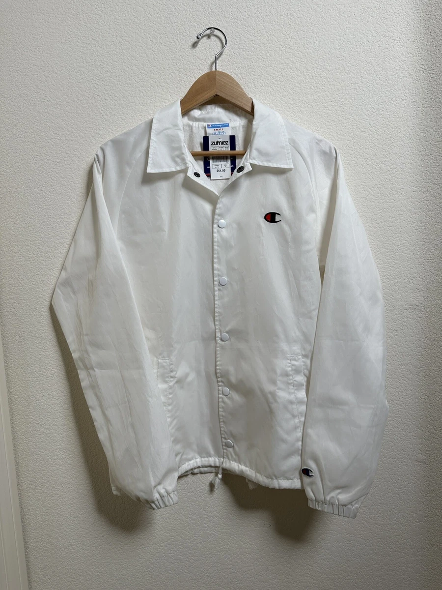 White champion hotsell coach jacket