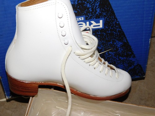NEW OLD STOCK RIEDELL F900 FIGURE SKATES SZ 5 1/2 WHITE BOOT ONLY - Picture 5 of 6