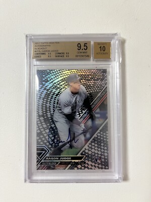 2017 Topps High Tek - Aaron Judge #HT-AJ Blackout Autographs /50  