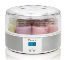 Euro Cuisine Digital Automatic Yogurt Maker With 7 60 OZ Glass Jars