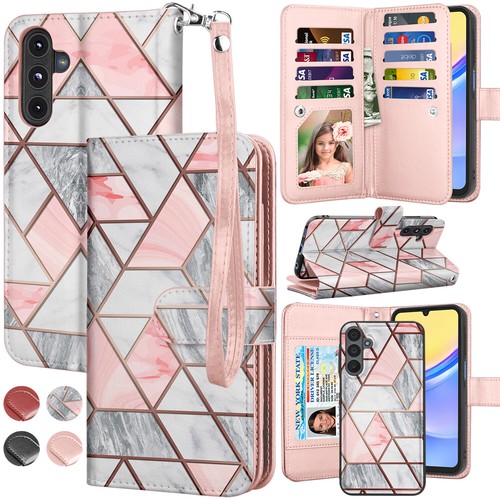 For Samsung Galaxy A15 A14 A54 5G A03S Phone Case Leather Wallet Magnetic Cover