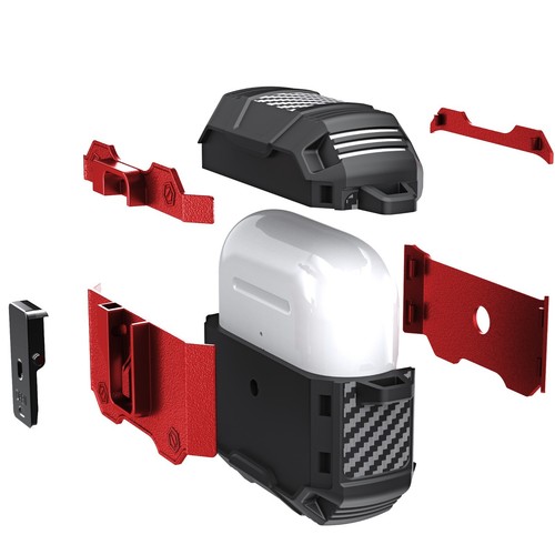 For Apple Airpods 3 2 1 / Airpods Pro Shockproof Hard Hybrid Keychain Case Cover - 第 20/28 張圖片