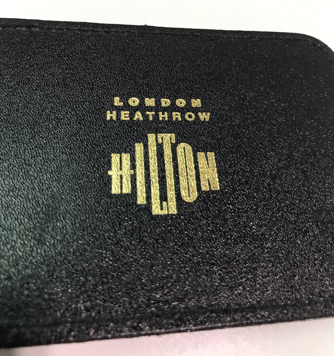 Étiquette à Bagages - Londres Heathrow Hilton - Noir