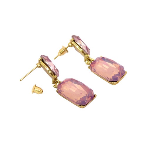 Pendientes colgantes geométricos de metal para mujer Joyería de cristal Diamante Pendientes de moda - Imagen 10 de 36