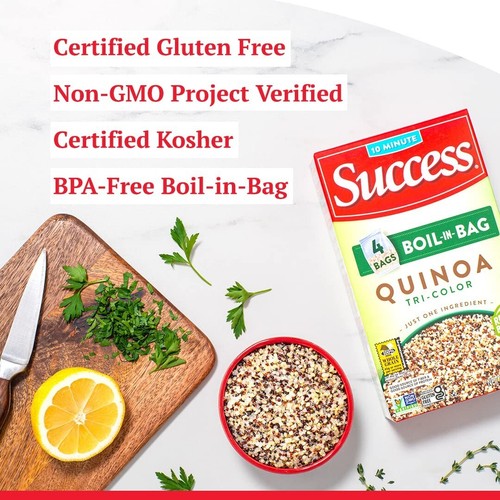 Quinoa tricolor rápida Success Boil-In-Bag, caja de 12 onzas - Imagen 7 de 14