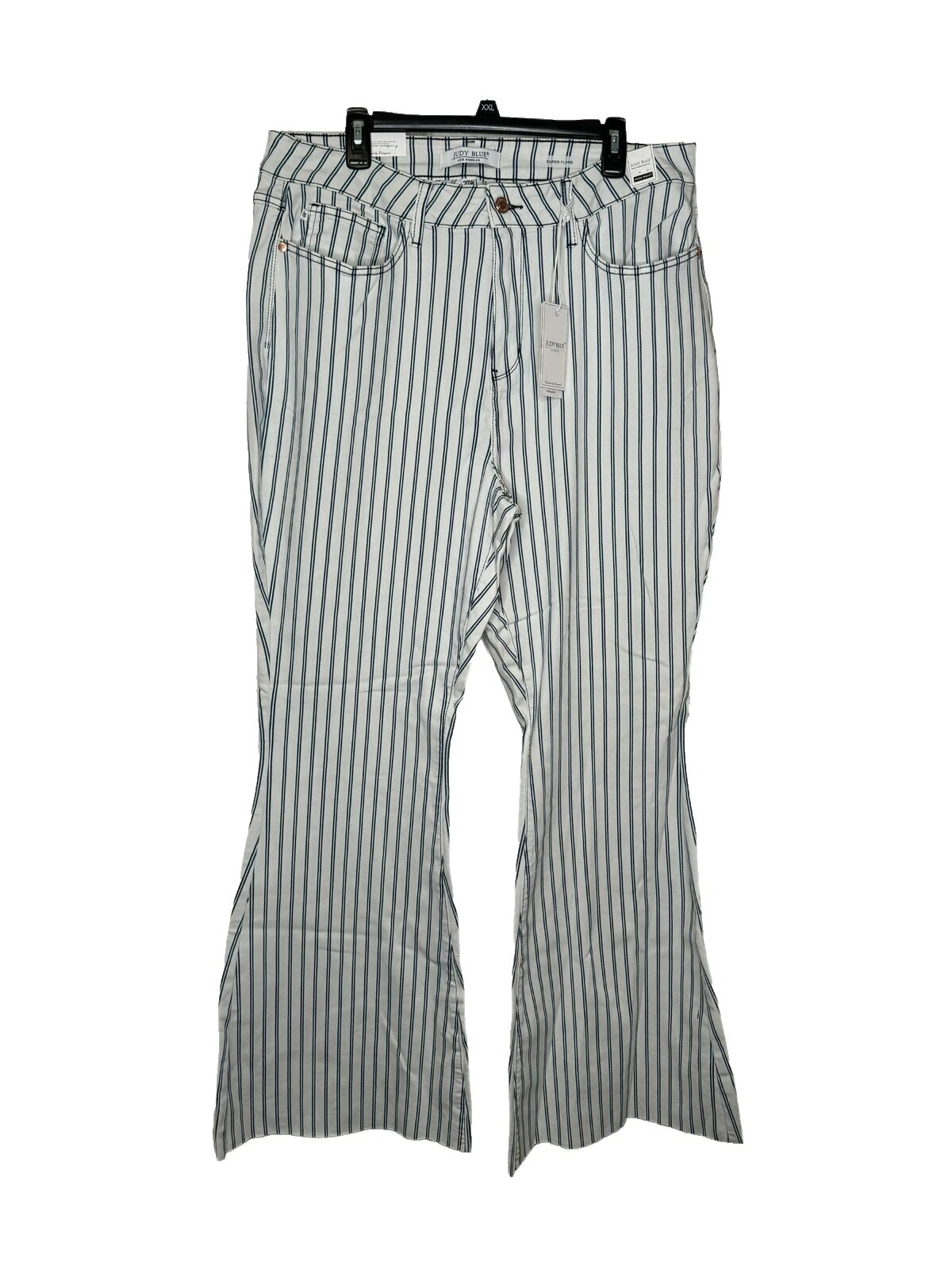 Polyester Striped Jeans for Women