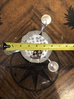 Silver Plated 3 Candle Holder Lotus Flower Footed Bowl Regal Silver — photo 5