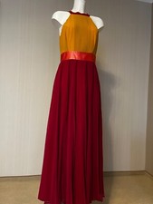 Damen Kleid, Ballkleid, Galakleid Größe 38, Farbe rot-gelb, gebraucht
