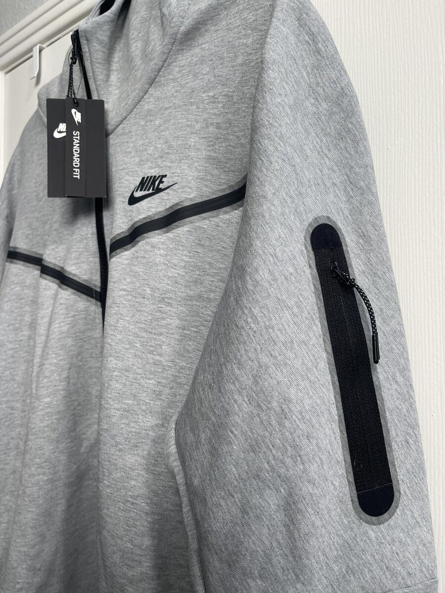 Nike Tech Fleece Hoodie Mens CU4489-063 Dark Grey Black Full Nike Tech Fleece Hoodie Mens CU4489-063 Dark Grey Black Full