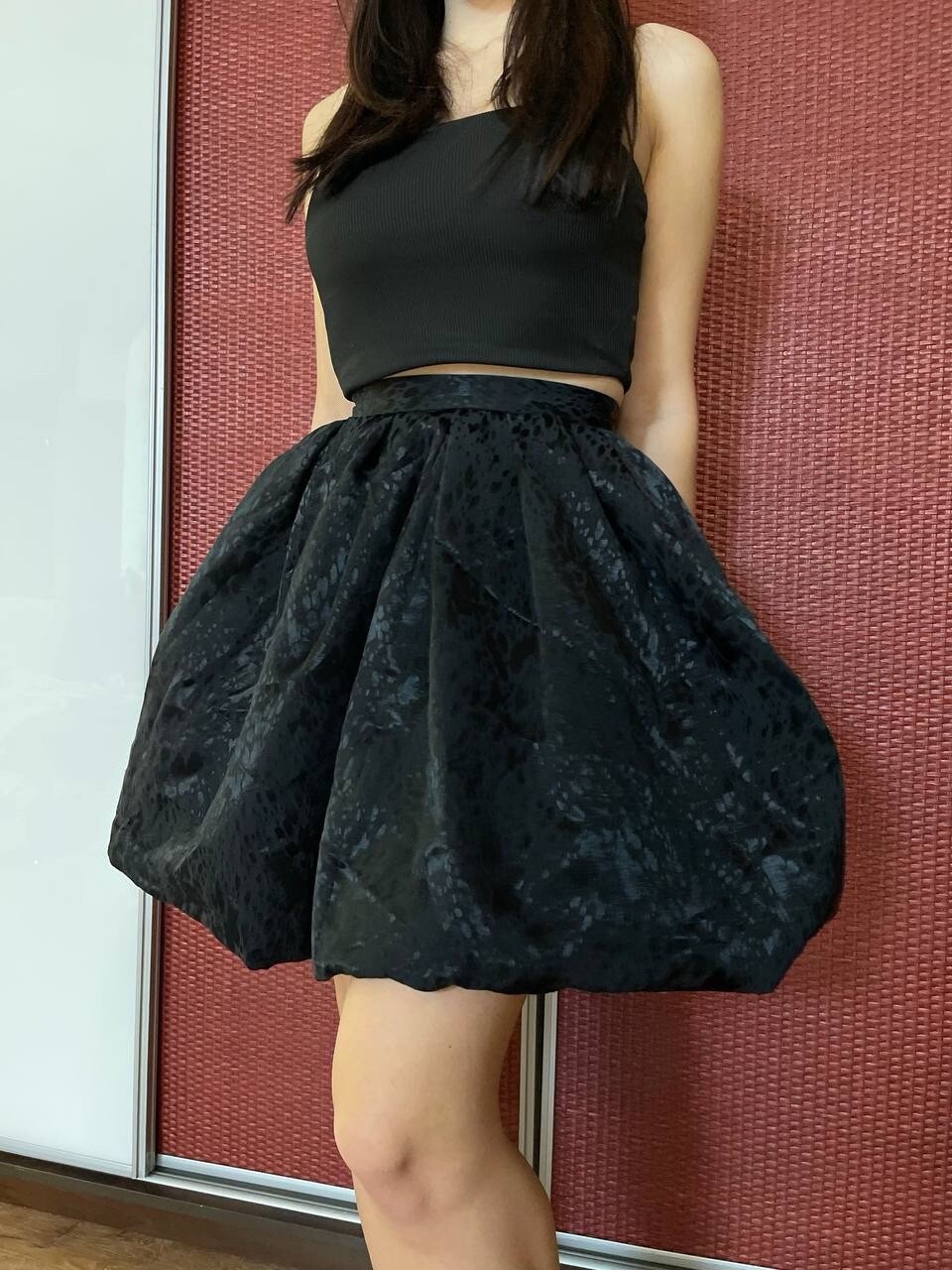 Yves Saint Laurent YSL Rive Gauche minigonna stampata vintage