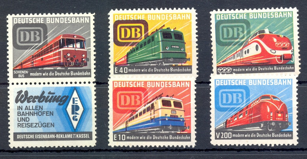 GERMANY 6 ST. DEUTSCHE BUNDESBAHN -RAILWAY-TRAIN - **/* - VF @31