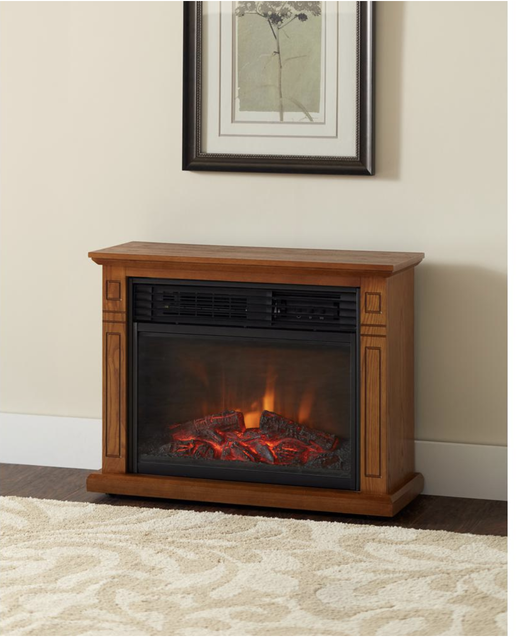 Hampton Bay Cedarstone 29 In 3element Mantel Infrared Electric