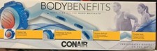 CONAIR BODY BENEFITS BODY FLEX 2-SPEED VIBRATING HEATED MASSAGER WAND .