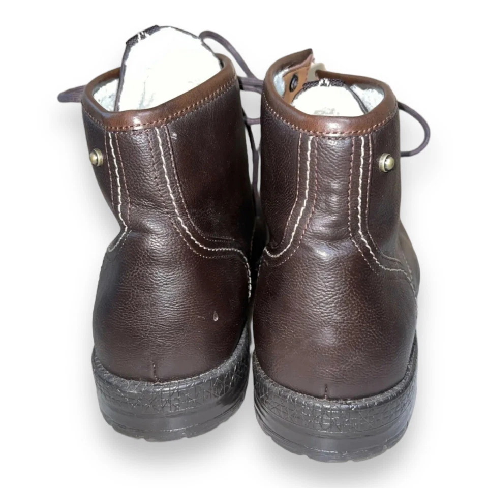 Call it Spring Faux Fur Ankle Boots Brown Leather / Fur Lining Men's 11 - Image 4 of 4