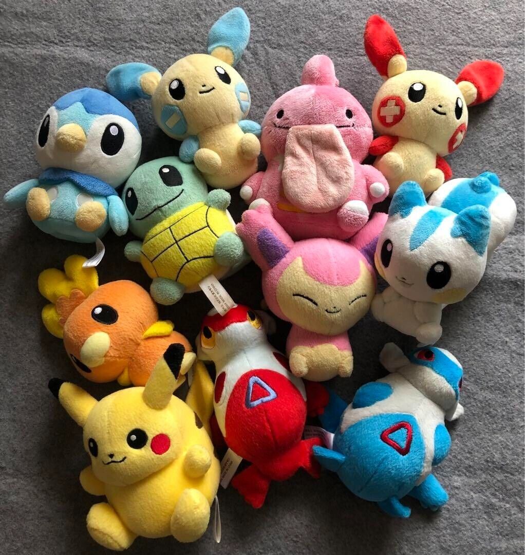 Pokemon Center Pokedoll Plush lot of 11 Limited Vintage Rare